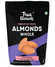 True Elements Almonds Whole  500gm